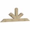 Ekena Millwork Saratoga Rough Sawn Timber Gable Bracket, Douglas Fir, 84"W x 28"H x 4"D x 6"F, 8/12 Pitch GBW084X28X0406SAR00RDF - alternate 3